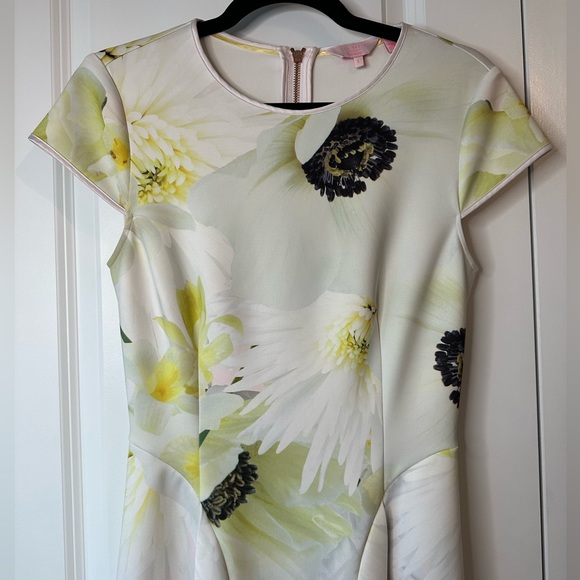 Ted Baker Petala Floral Printed Skater Dress Size 1/US4 - Picture 4 of 10